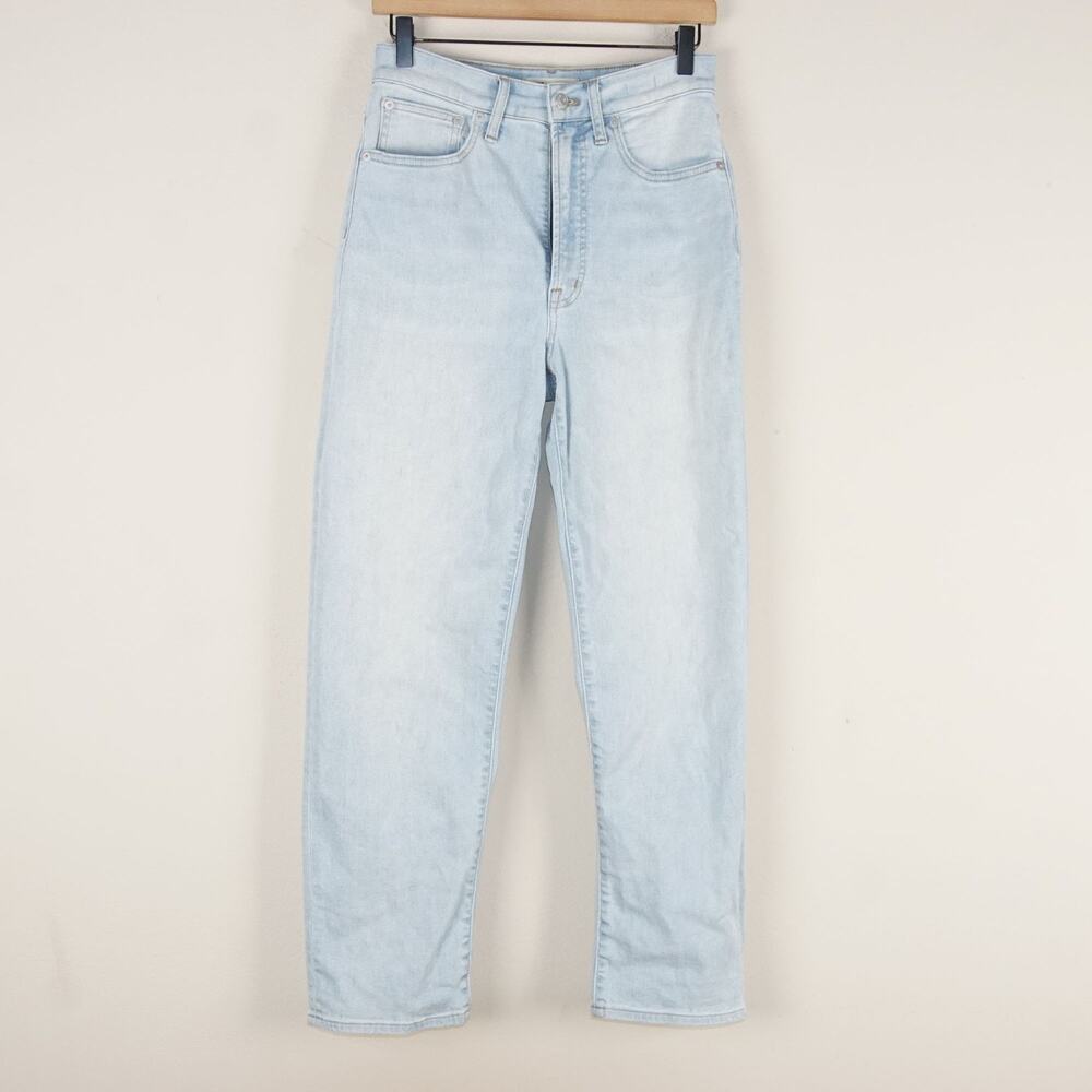Madewell Perfect Vintage Mosedale Light Wash Blue Straight Leg Jeans Sz 27